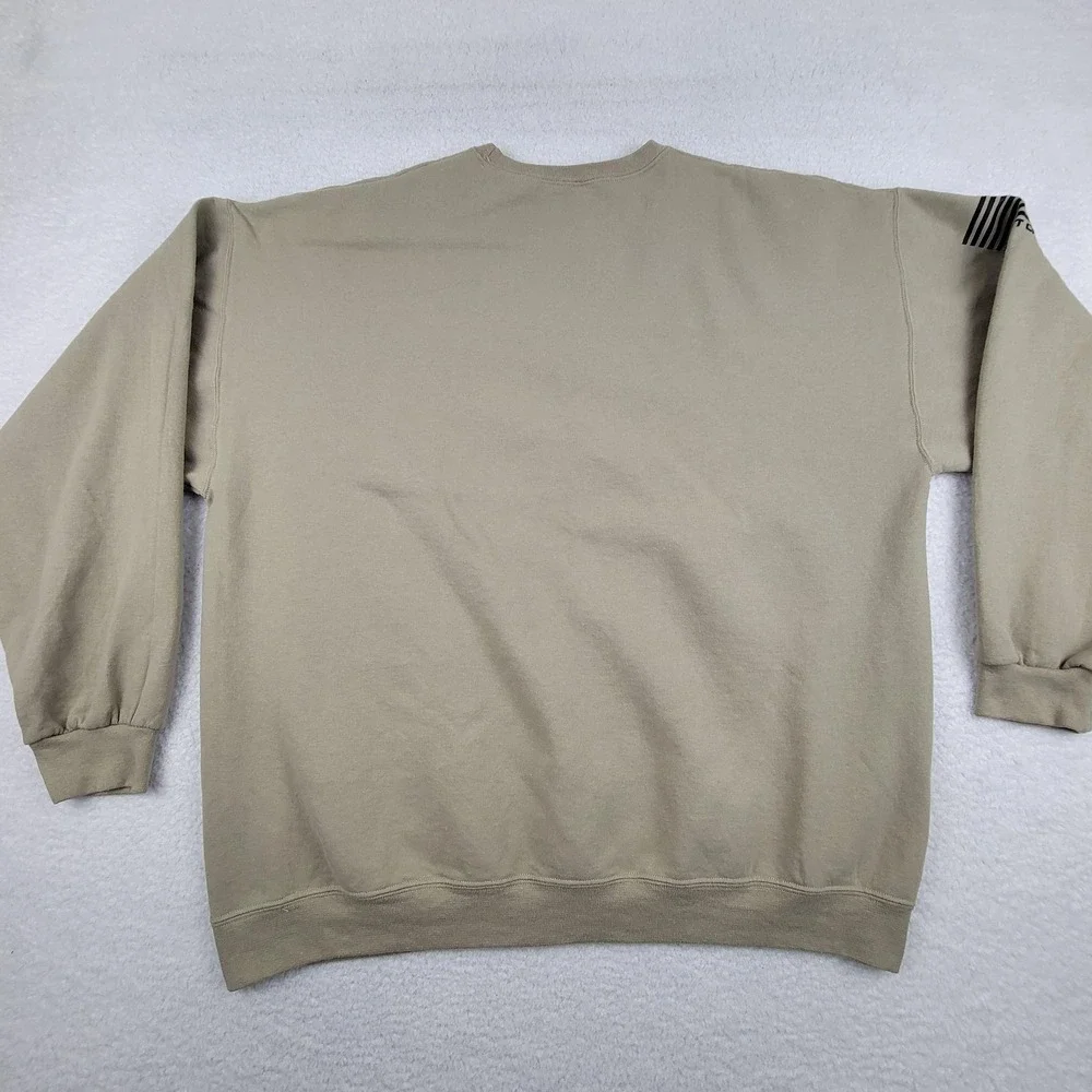 Patriot Crew Sweatshirt Mens 2XL‎ Khaki Pullover American Flag Crewneck USA